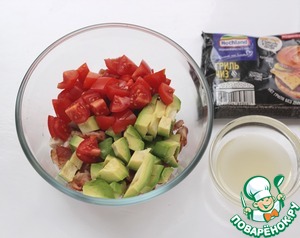 Теплый салат в тартилье