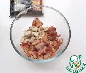 Теплый салат в тартилье