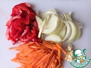 Тёплый салат из куриной печени "Осенний"