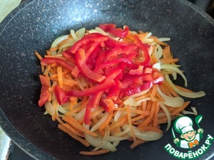 Тёплый салат из куриной печени "Осенний"