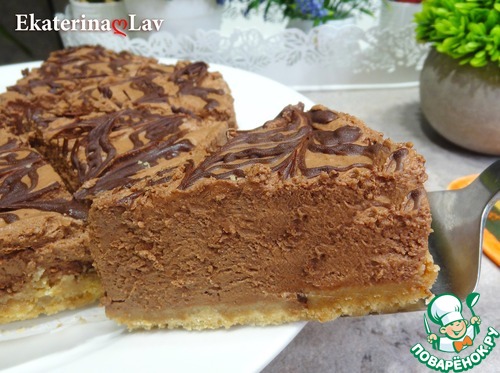 Торт "Шоколадный пломбир" без выпечки Торт "Шоколадный пломбир" без выпечки