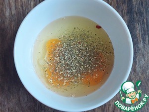 Тортилья с яйцами, сыром и помидорами