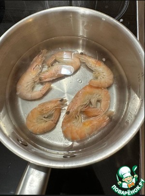 Тосты с креветками на злаково-чечевичной поленте Тосты с креветками на злаково-чечевичной поленте