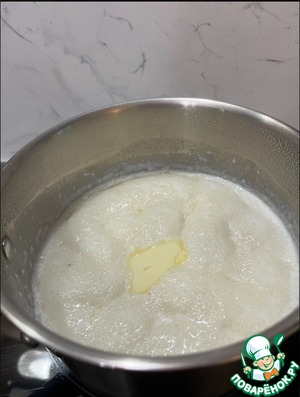 Тосты с креветками на злаково-чечевичной поленте Тосты с креветками на злаково-чечевичной поленте