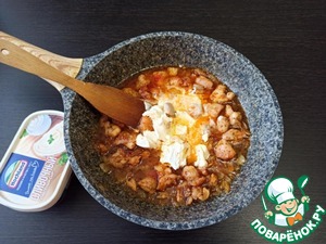 Тушеная курица с нутом и баклажаном Тушеная курица с нутом и баклажаном