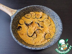 Тушеная курица с нутом и баклажаном Тушеная курица с нутом и баклажаном