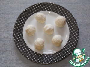 Творожные шарики с белым шоколадом