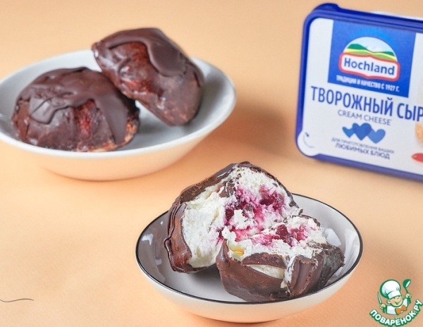 Творожные сырки с брусничным джемом Творожные сырки с брусничным джемом