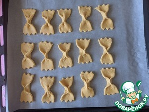 Тыквенное печенье "Бантики"