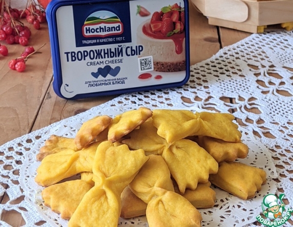 Тыквенное печенье "Бантики"