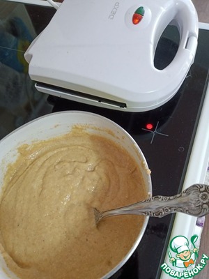 Вафли с кукурузной полентой