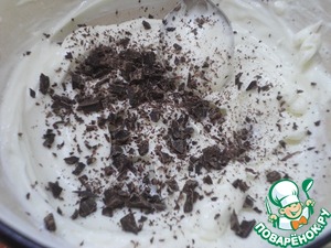 Виноградный десерт с творожным кремом