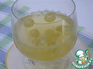 Виноградный десерт с творожным кремом