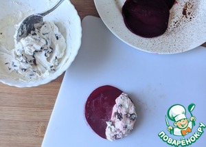 Закуска из свеклы с творожным сыром