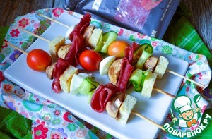 Закуска-перекус на шпажках Закуска-перекус на шпажках