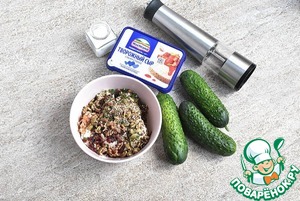 Закуска с сыром в огурчиках Закуска с сыром в огурчиках