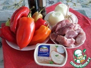 Запеченная свинина с перцем