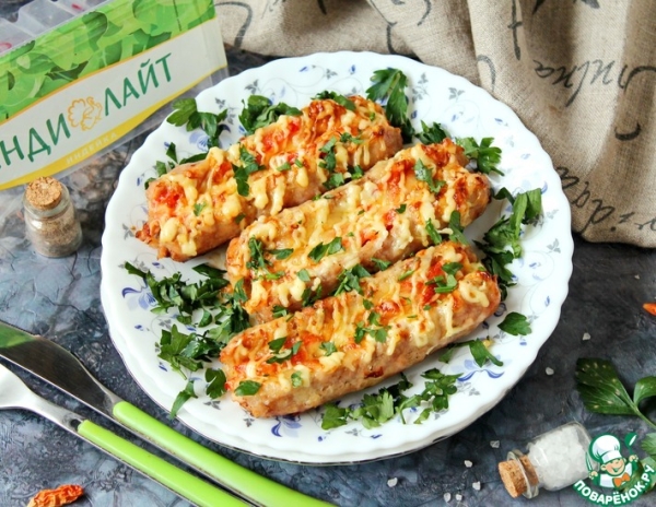 Запеченные фаршированные купаты