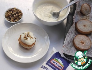 Запеченные груши с творожным сыром