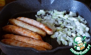 Запеканка из цветной капусты и колбасок Запеканка из цветной капусты и колбасок