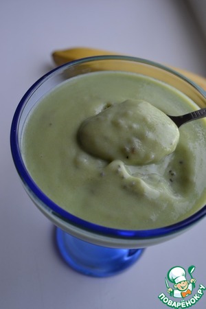 Зелёный пудинг "Крокодильчик" Зелёный пудинг "Крокодильчик"