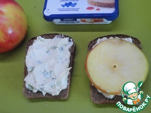 Жареный сэндвич с яблоком Жареный сэндвич с яблоком