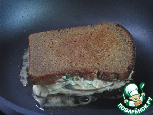 Жареный сэндвич с яблоком Жареный сэндвич с яблоком