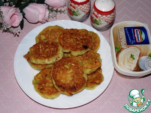 Оладьи из кабачков "Пикантные"