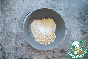 Постный пирог-кекс с полентой