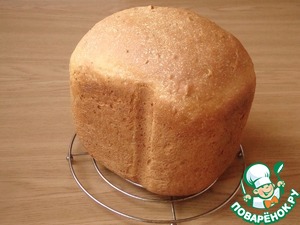 Серый хлеб с семечками на кефире