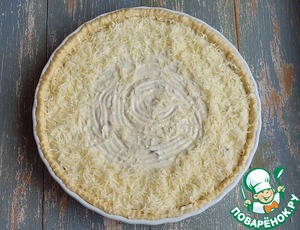 Киш с курицей и лисичками