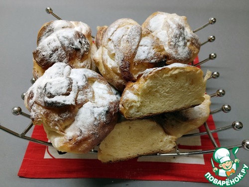 Булочки "Клубочек" с творожным сыром