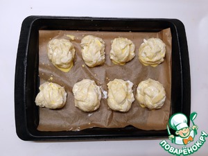 Булочки "Клубочек" с творожным сыром