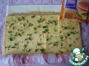 Слоеные рулетики с плавленым сыром