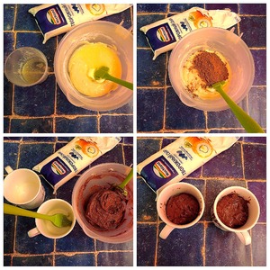 Сырно-шоколадный кекс из СВЧ Сырно-шоколадный кекс из СВЧ