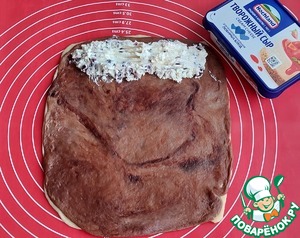 Пирог с творожным сыром и клюквой Пирог с творожным сыром и клюквой