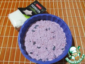 Творожный кекс с ягодами и полентой Творожный кекс с ягодами и полентой