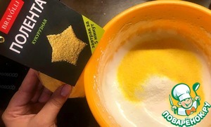 Бисквитный пирог с полентой