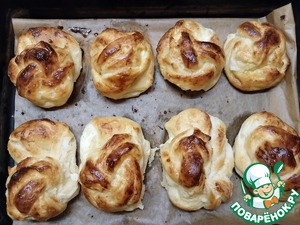 Булочки "Клубочек" с творожным сыром