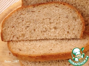 Серый хлеб с семечками на кефире