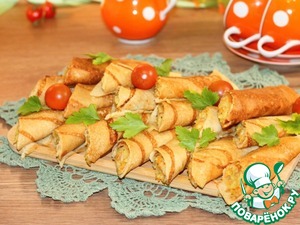 Блины из поленты с картофельной начинкой