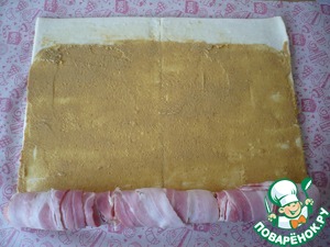 Слоеные рулетики с плавленым сыром