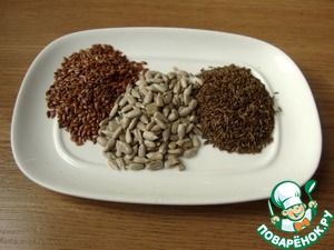 Серый хлеб с семечками на кефире