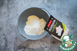 Постный пирог-кекс с полентой