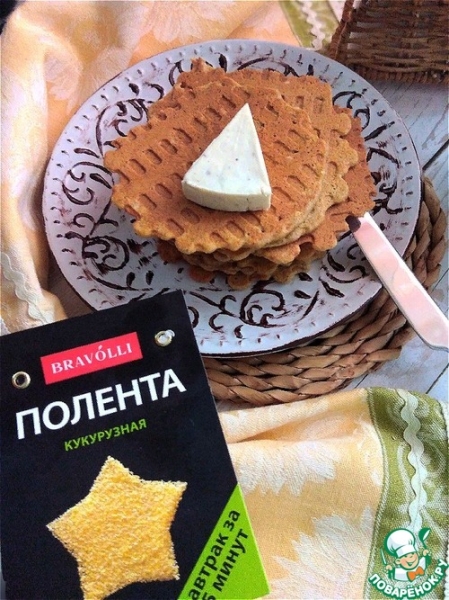 Кукурузно-ржаные тонкие вафли Кукурузно-ржаные тонкие вафли