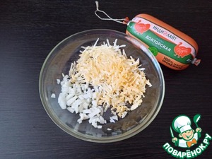 Оладьи с колбасой и кукурузой Оладьи с колбасой и кукурузой