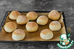 Булочки с чечевично-злаковой полентой