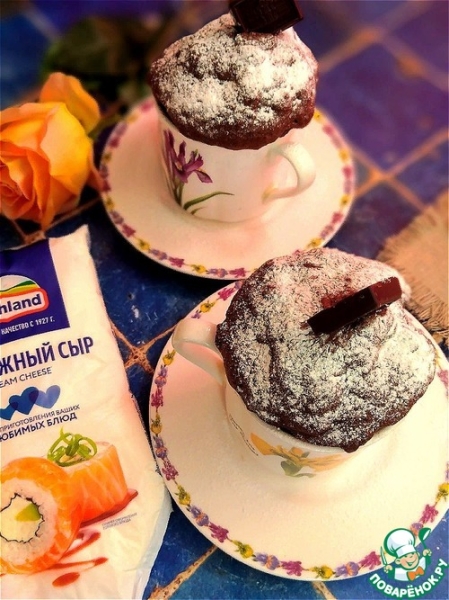 Сырно-шоколадный кекс из СВЧ Сырно-шоколадный кекс из СВЧ