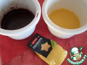 Шоколадно-тыквенный кекс с полентой