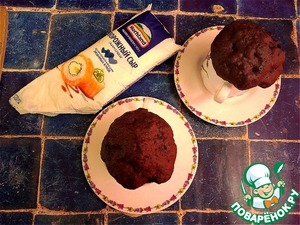 Сырно-шоколадный кекс из СВЧ Сырно-шоколадный кекс из СВЧ